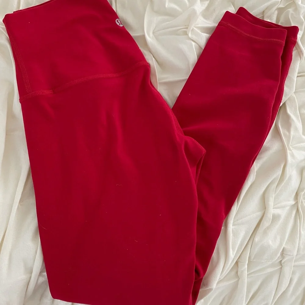 lululemon dark red align pant - Picture 1 of 2